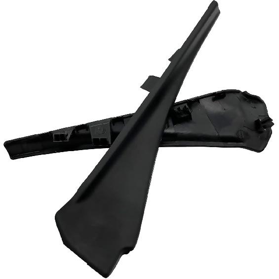For Nissan Rogue 2014- Front LH and RH Cowl Extension Trim Windshield Wiper Cover Panel Fender 66895-4CL0A 66894-4CL0A, Black
