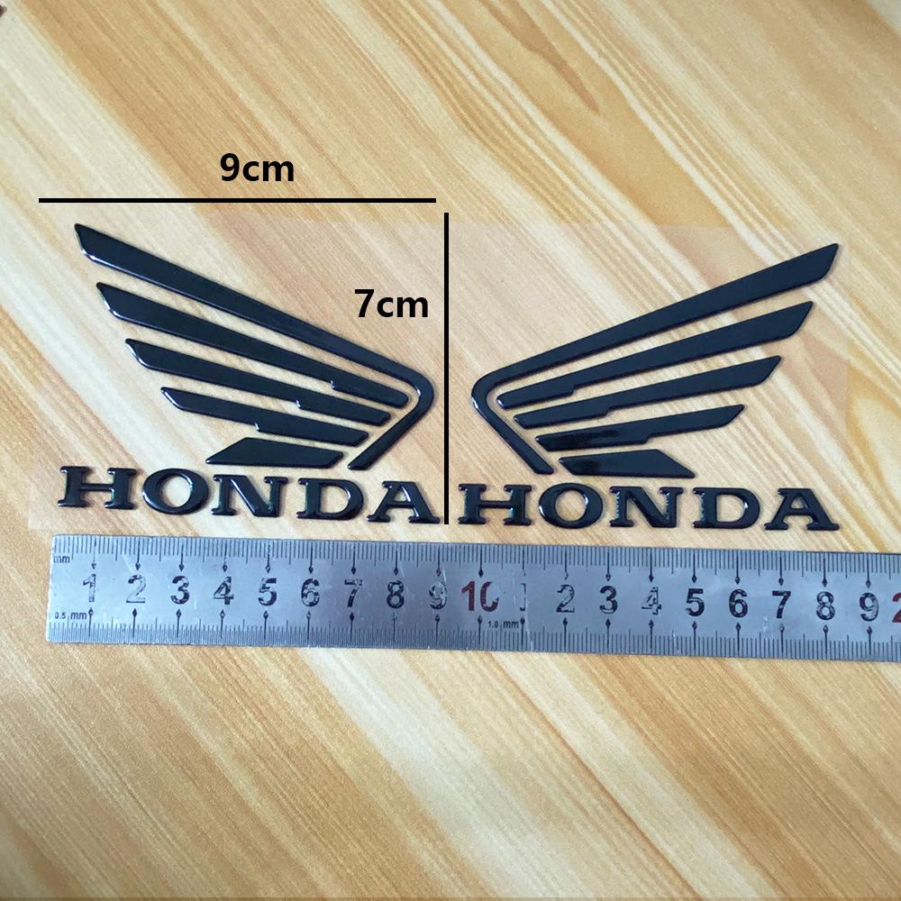 Autocollant Métal Logo Gravé au Laser Réservoir de Carburant Moto Honda