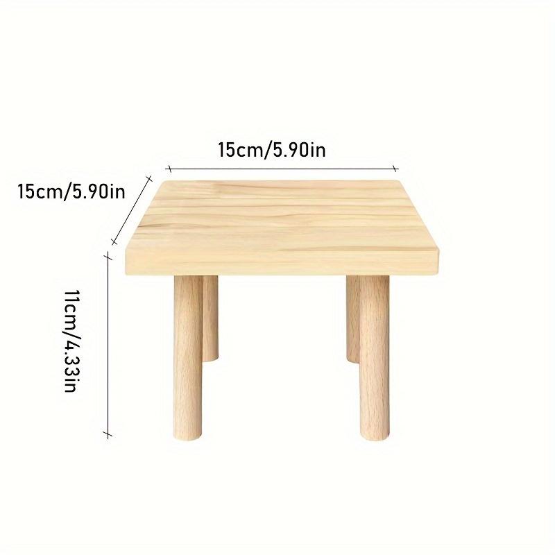 1pc Hamster Wooden Aquascape Platform Solid Wood Table Toy, Wooden Attic Jumping Platform Dodge Diy Aquascape Supplies