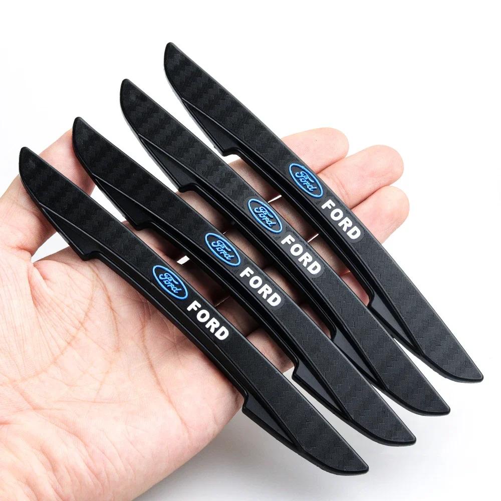 Bilklistermärke 2026 För Ford 4st Gummi Bilens Dörrkantskydd Klistermärke Anti-kollision Anti-repsremsor För Ford Mondeo Focus 2