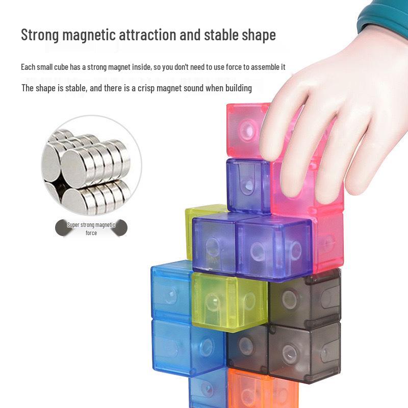 Magnetic Building Blocks: Magic Soma Cube Set for Kids
