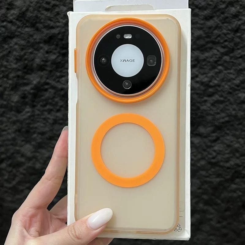 For Huawei Mate 80 Pro Max Case Matte Translucent For Magsafe Magnetic Non-slip Phone Protect Cover For Huawei Mate 80 Pro Shell