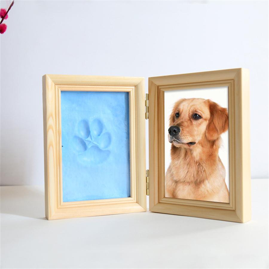 Personalised Dog Memorial Photo Frame Gift Engraved Pet Paw Print Universal Photo Frame