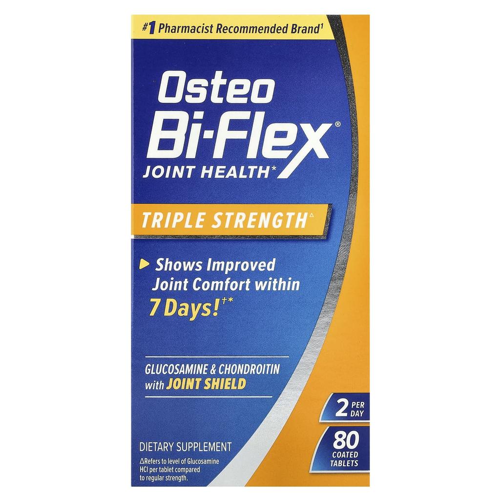 Osteo Bi-Flex Joint Health, 3X Strength, Coated Tablets, 80 Tablets