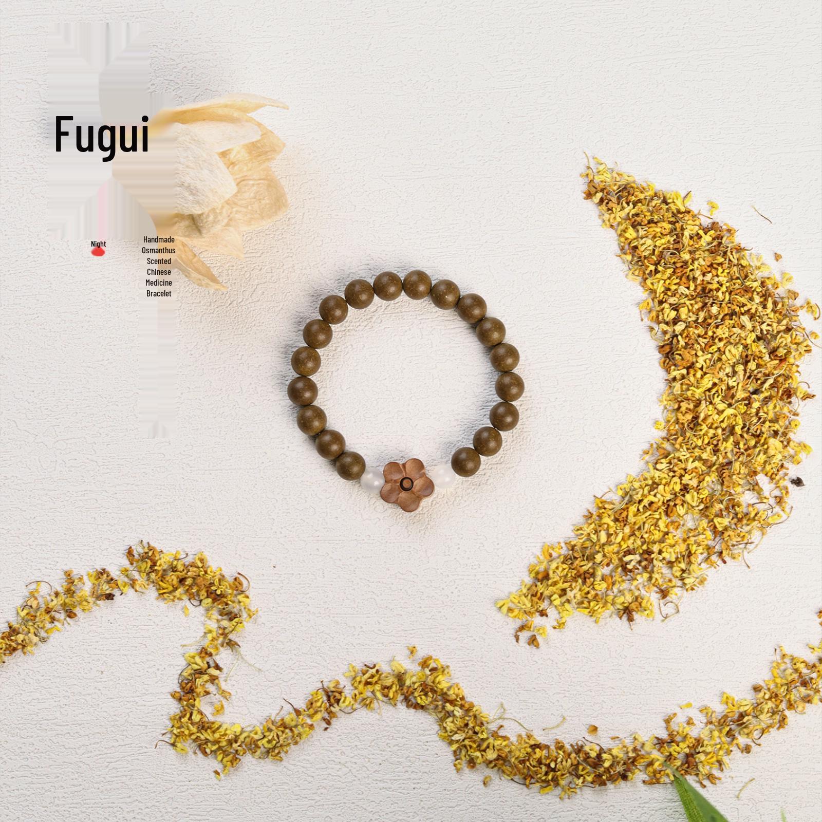 Fugui Osmanthus Agate Fragrance Bead Bracelet Osmanthus Fragrance 0.8-22 Beads