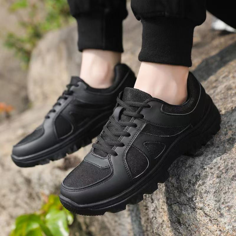 Spring New Fire-fighting Black Training Shoes, Light, Wear-resistant, Comfortable and Breathable Outdoor Simple Low-top Versatile Casual Shoes