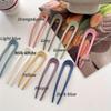 Fashion Candy Color Hair Sticks for Women Shell Hair Clip Pins 1pcs Minimalist U Shape Girls Hairpins Hair Bun Maker Headwear