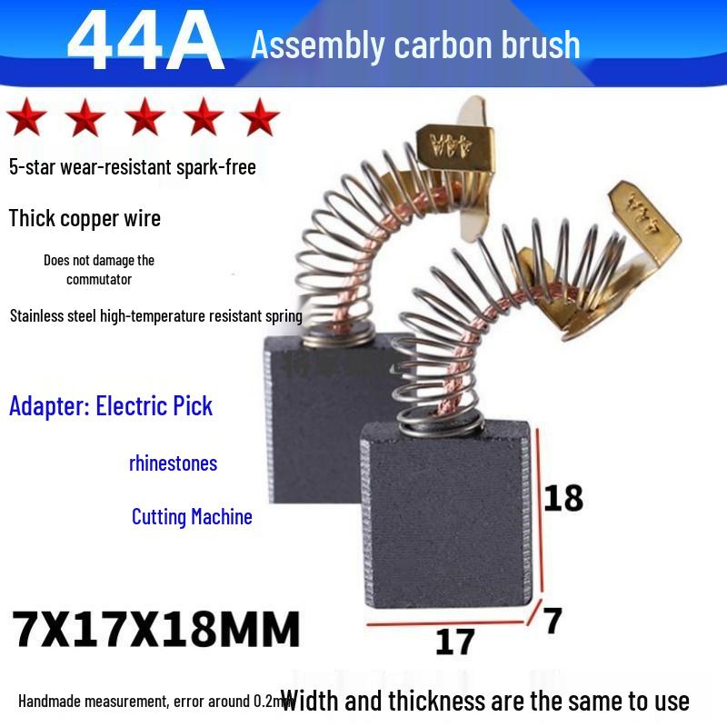 Durable Carbon Brush Set for Grinders, Drill, Hammer, Polisher, Cutter, and Picker Tools