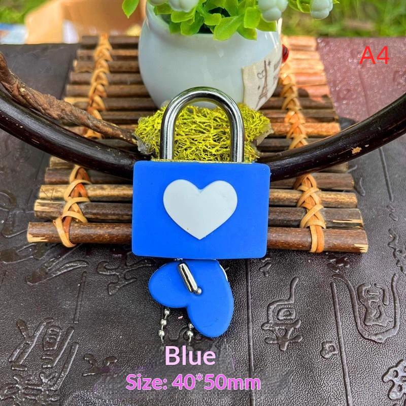 Luggage Lock Portable Anti-theft Colorful Concentric Heart Design Lock for Gym Locker Travel Backpack Baggage