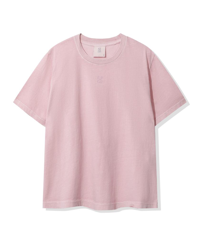 CGP (Women) Crop Pigment Short Sleeve T-Shirt_Pink