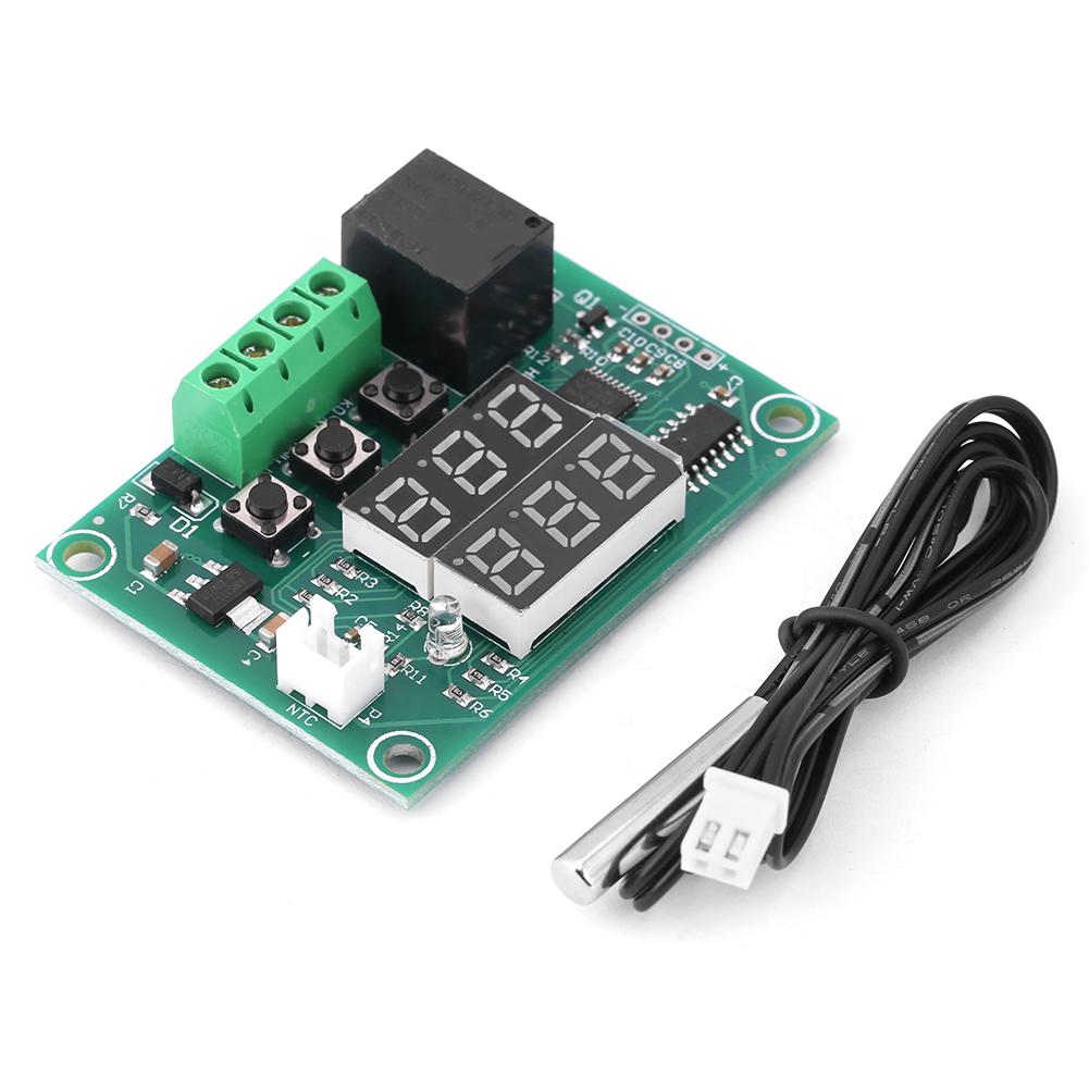 Digital DC 12V Dual LED Display Temperature Controller Sensor Relay Module Thermostat Switch