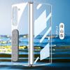 Applicable To Samsung Z Fold1 Transparent Mobile Phone Case Elastic Silicone Wristband Case Film Integrated Fold1 Anti-drop Protective Case