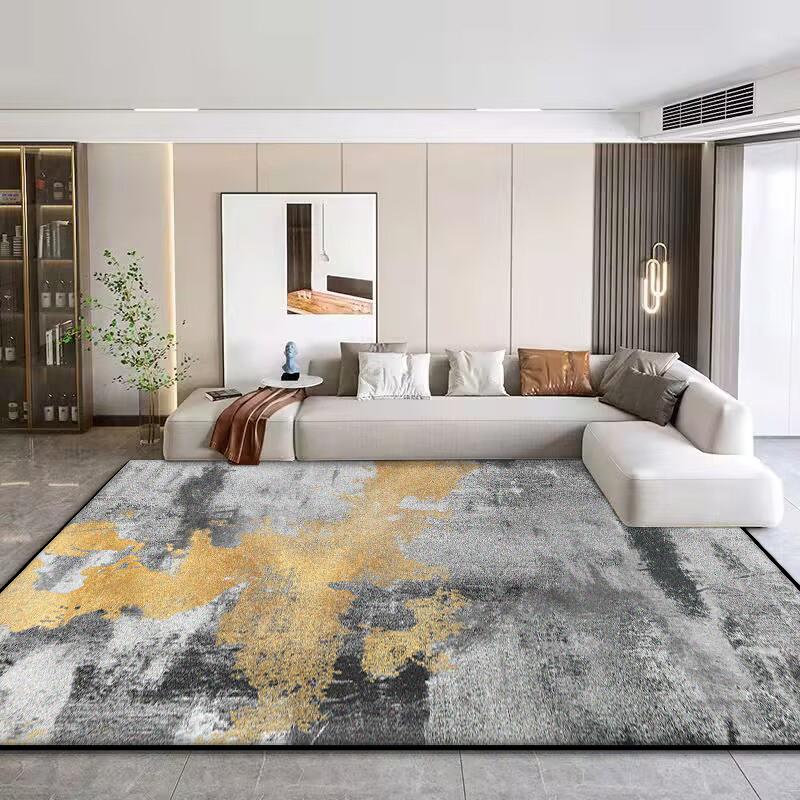 Modern Simple Rugs for Bedroom Large Area Living Room Decoration Soft Carpet Washable Lounge Floor Mat Anti-slip Cloakroom Rug