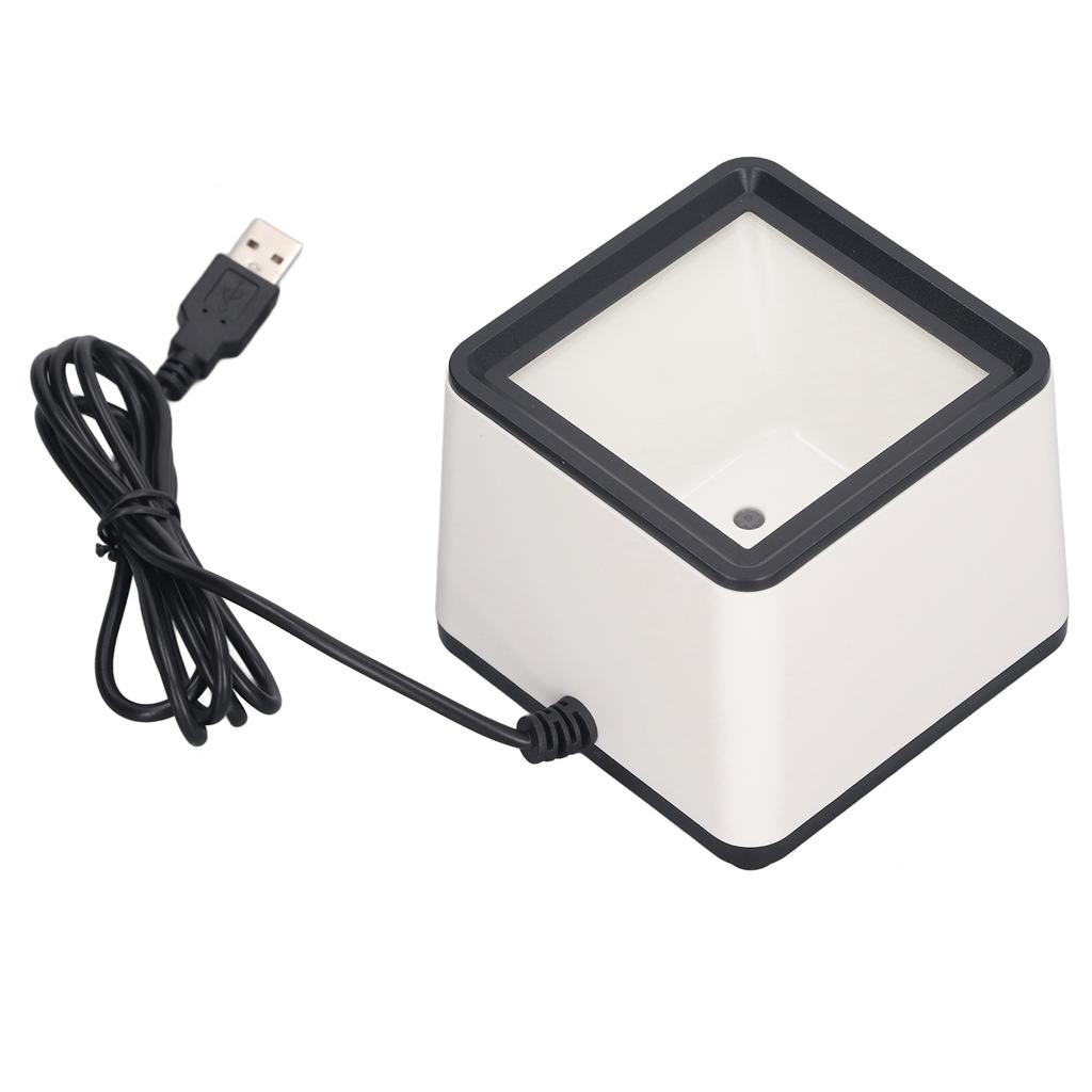 Hands Free Barcode Scanner Voice Announcement Quick Response 2D Desktop Barcode Reader for Business