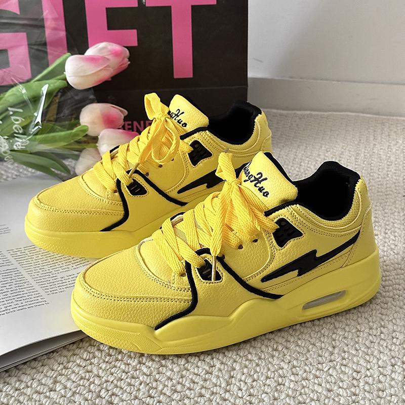 

Мужская и женская повседневная спортивная обувь на воздушной подушке с модным дизайном, универсальная и удобная, дышащая обувь для парного катания на доске 44 жёлтый