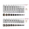 13pcs Short/11pcs Deep Hi-Spec 1/4  Socket Set Adapter Short Long Sockets 4-14mm Deep Socket Tool Heads Torque Spanner Ratchet Socket Wrench