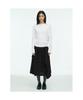 Anggae Asymmetrical Drape T-Shirt White