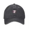 Cute Axolot Washed Denim Baseball Cap Adjustable Casual Sports Golf Hat