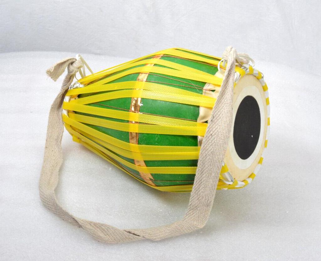 New Indian Musical Small Mridanga Khol Green Fiber Baby Mridangam