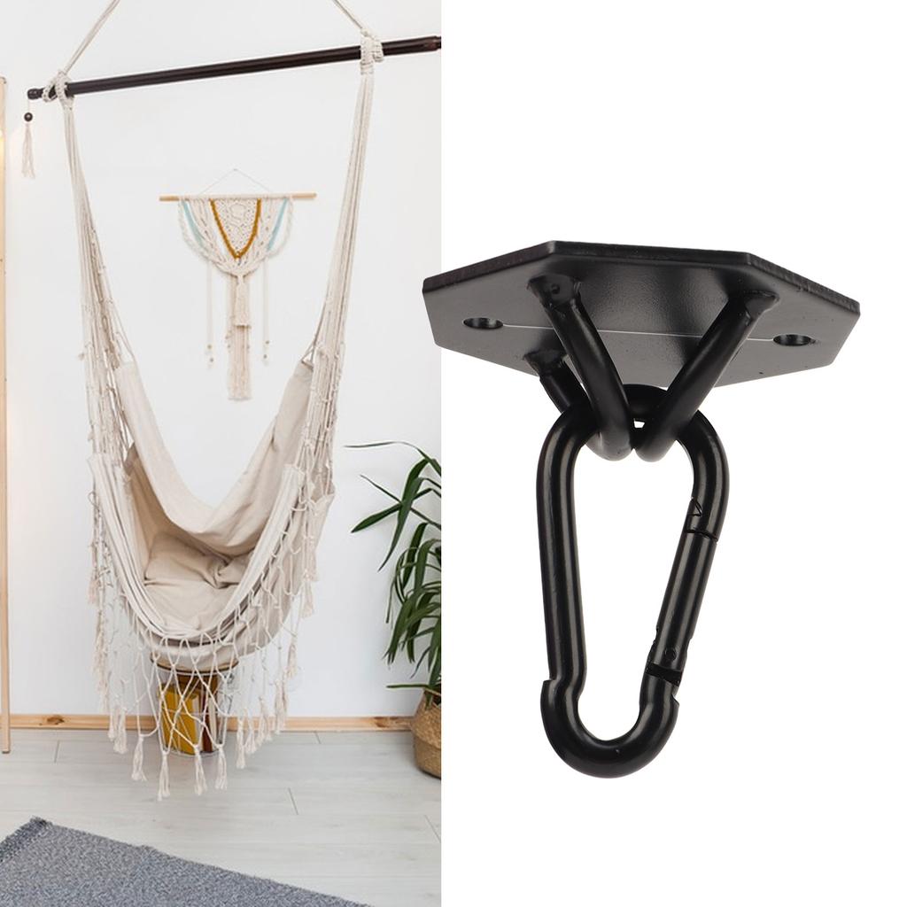 Hammock Mounting Plate Wall Mount Ring Hooks Hanging Kit with Screws for Camping Traveling Field Training