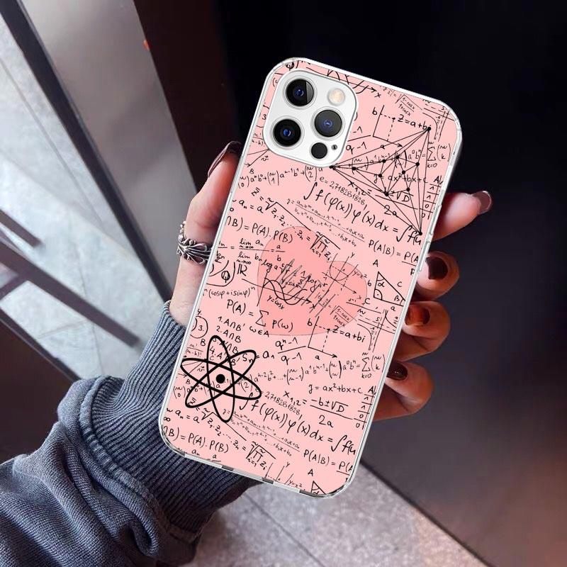 Physics Chemical Mathematics Phone Case For iPhone 17 Air 11 13 Mini 14 15 Plus 16 12 Pro Max 16E SE 7 8 Pattern Soft TPU Back C