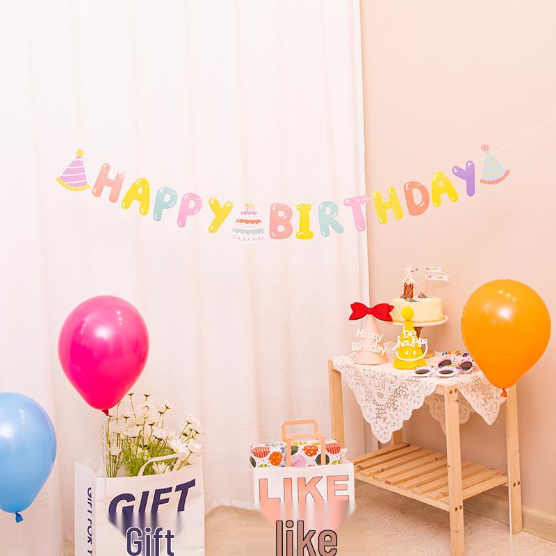 Happy Birthday Banner für die erste Party eines Babys Dekoration