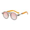 New Fashion High Quality Eyewear Retro Men Women Round Sunglasses Shades UV400 Men Trending Punk Clear Gradient Sun Glasses