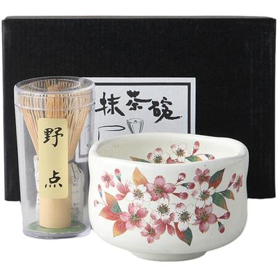 Matcha Matcha Tea Chasen X Powdered Cherry Nodate Tea Mino Made In Japan Ale-net Bowl, Bowl, Set, 9.3 H6.5cm, Blossom, Bowl, Pottery, Ware,