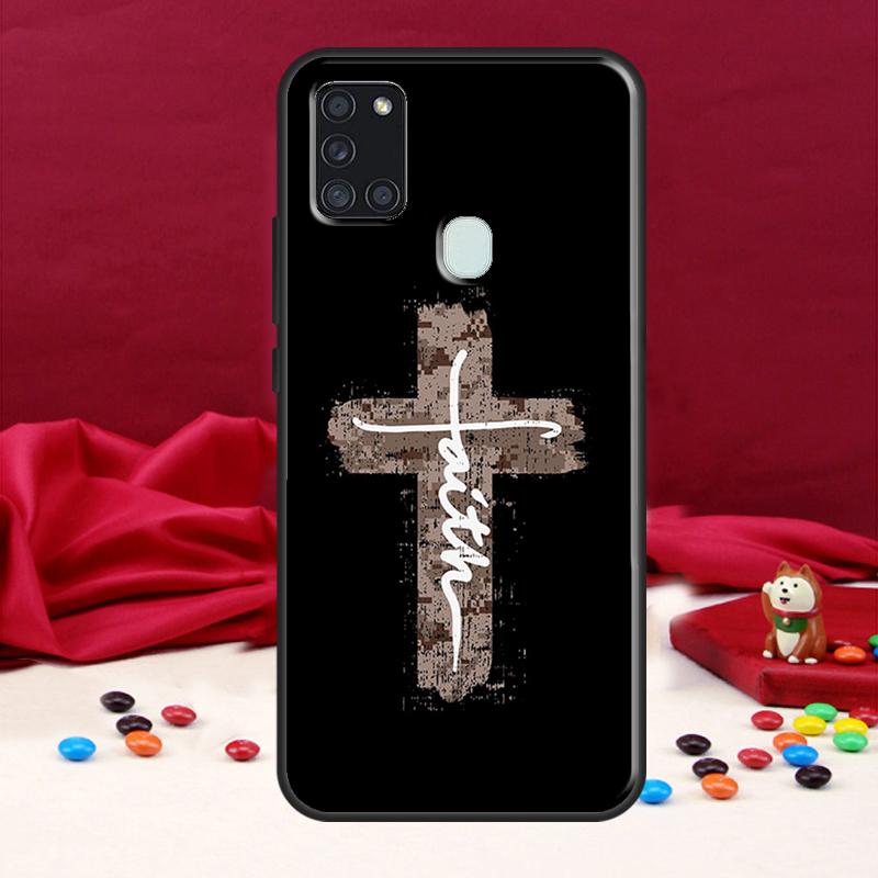 Faith Christian Religious Jesus For Samsung Galaxy A34 A54 A14 A52 A32 A22 A12 A13 A53 A11 A51 A71 A50 Phone Case