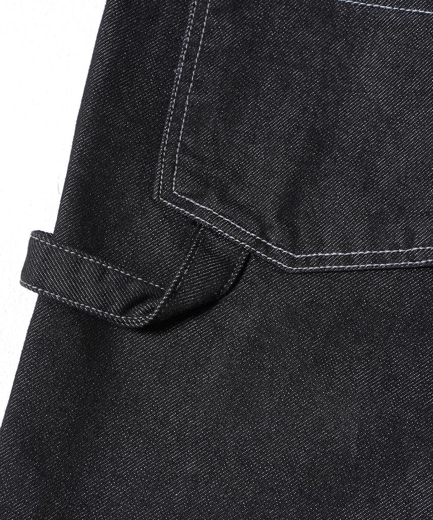 Gakkai Unions Wide Stitch Carpenter Denim Pants Black