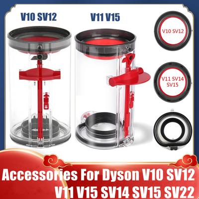 Dust Bin for Dyson V10 SV12 V11 V15 SV14 SV15 SV22 Vacuum Cleaner Parts Dust Bin Base Lid Top Fixed Sealing Ring Accessories
