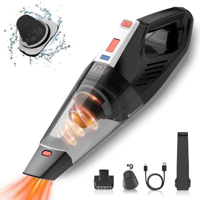 Kabelloser Handstaubsauger, Autostaubsauger, Handstaubsauger, kleiner tragbarer wiederaufladbarer 9000-Pa-Hochleistungsstaubsauger, USB-C-Kabel, 9 Filter für Auto, Zuhause und Büro