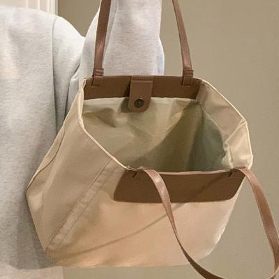Borsa Tote in Tela di Nylon per Studenti Universitari Borsa a Mano da Pendolare da Donna Borsa a Spalla Moda Primavera Estate