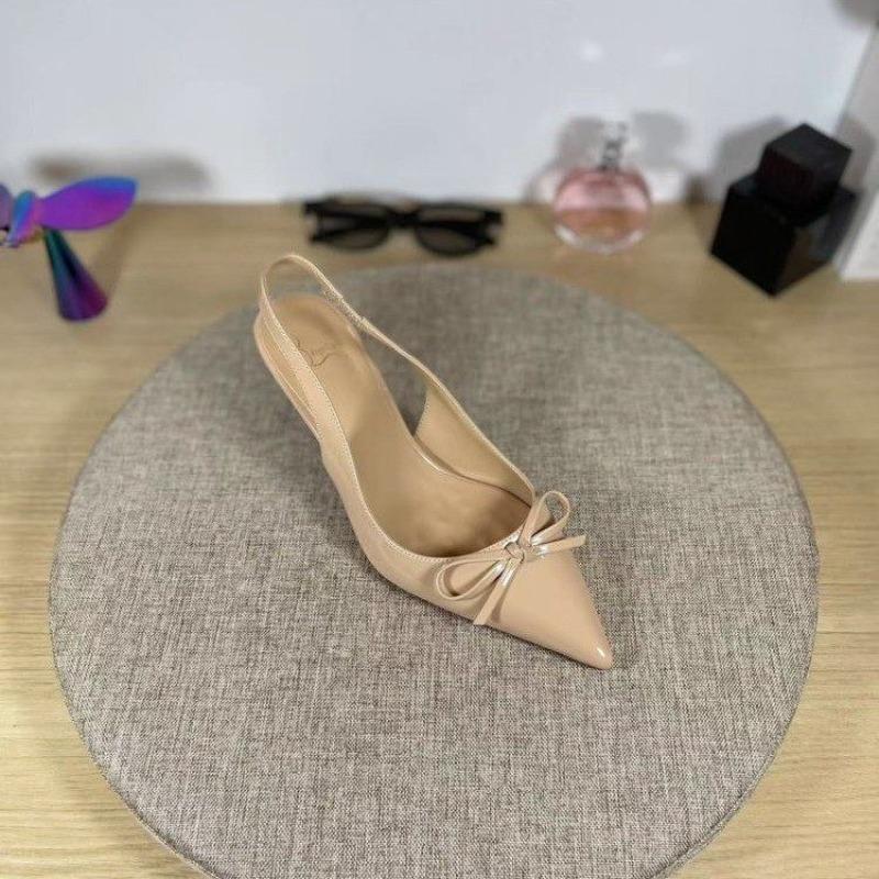 Sexy Sandals 2025 Summer New Style Elegant Patent Leather Pointed-toe High Heels Comfortable Banquet Thin Heel Sandals