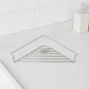 Triangular Sink Organizer Rack No Assembly Required Countertop Drainer with Open Wire