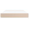 Pocket Spring Mattress Medium Cappuccino 120 X 200 X 20 Cm Artificial Leather