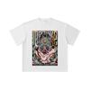 260 GSM Double Yarn 32 Count 100% Cotton Demon Slayer V96 Inosuke Print Unisex Heavy Cotton T Shirt