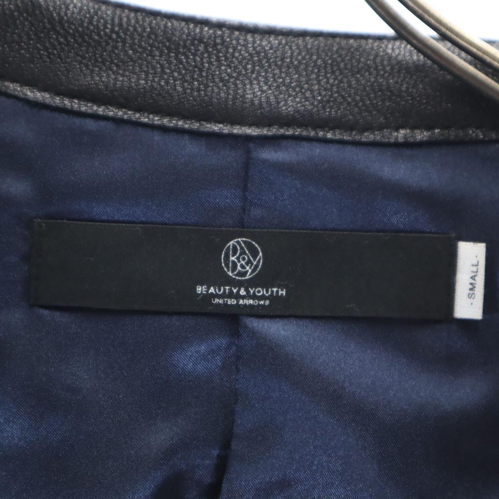 BEAUTY&YOUTH UNITED ARROWS Lederjacke S schwarz Herren Gebraucht