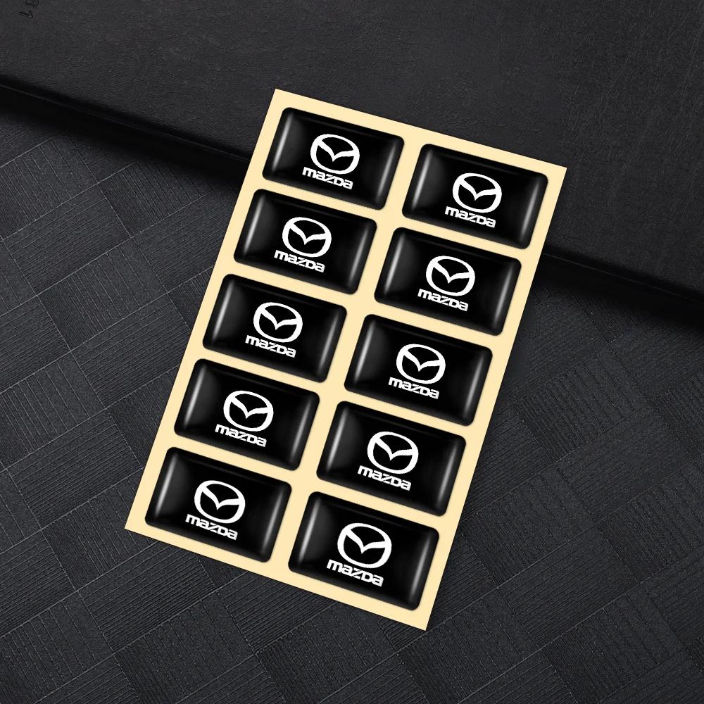 

2025 Горячие 10 шт. 3D Эпоксидная Смола Декор Салона Автомобиля Наклейка Декаль Аксессуары Для Mazda 2 3 5 Axela CX5 CX3 CX9 Atenza Demio M