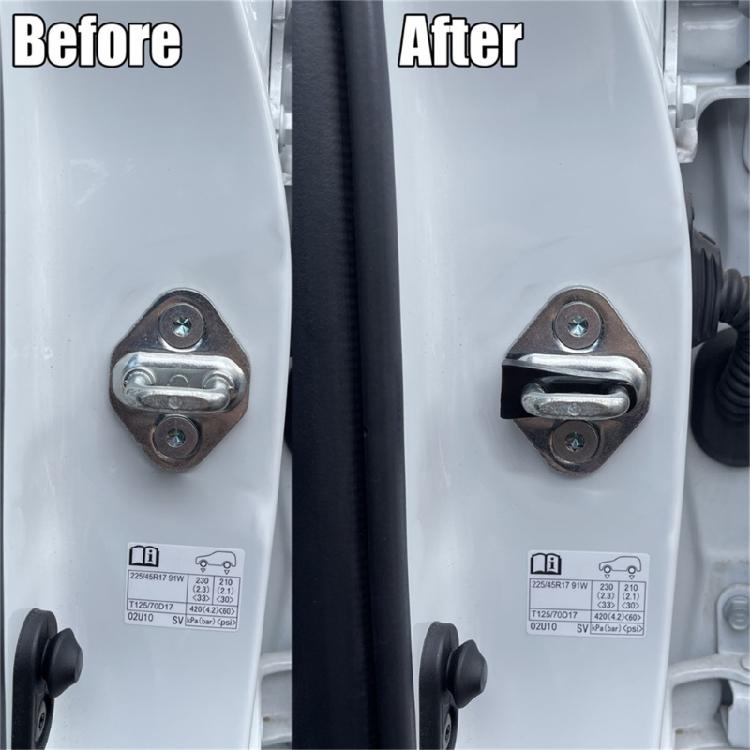 Car Sound Damper Door Lock Buffer Seal Deadener Quiet Buffer Rubber Pad Damping Protector Car Modification