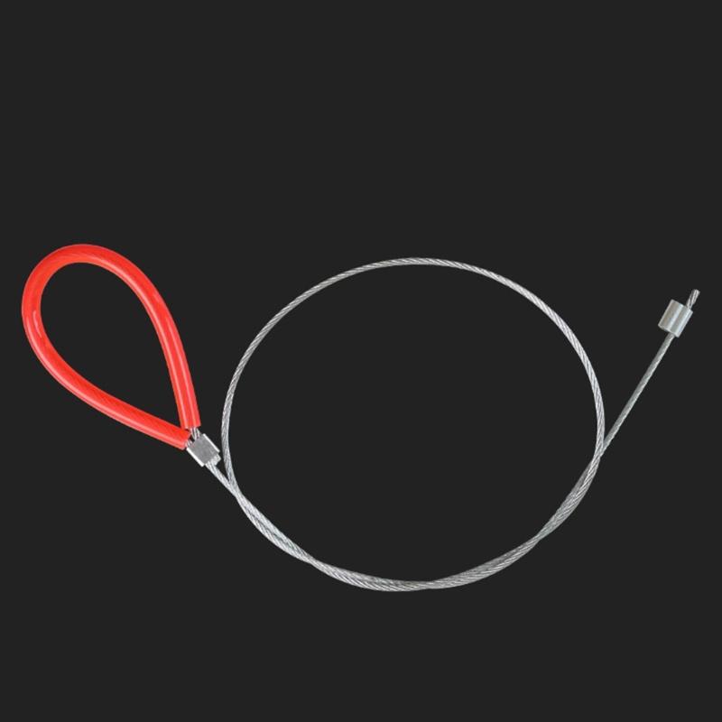 Professional Safety Cable With Clip For Lifting Machine Strong Load Bearing 61cm Length Anti Stretch Rust Proof