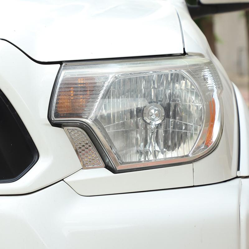 For Toyota Tacoma 2011-2015 Car-styling ABS Front Headlight Decorative Below Trim Sticker Auto Accessories Exterior