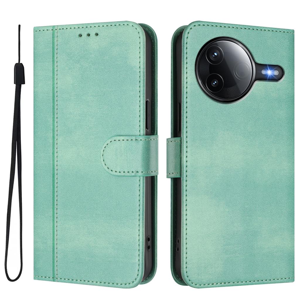 Pour Xiaomi Redmi K80 5G/Xiaomi Redmi K80 Pro 5G/Xiaomi Poco F7 Ultra 5G Étuis Portefeuille Support Texture Rétro Cuir Housse de Téléphone avec Lanière