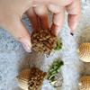 Handcrafted Crocheted Acorn Pendant Exquisite Craftsmanship and Natural Beauty Hangings Decoration for Bags Backpacks