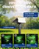 Solar Lights Outdoor 60LED 3 Modes IP67 Waterproof, 2-in-1 Spot Lights for Yard Garden Pathway (Cool White, 4 Pack)