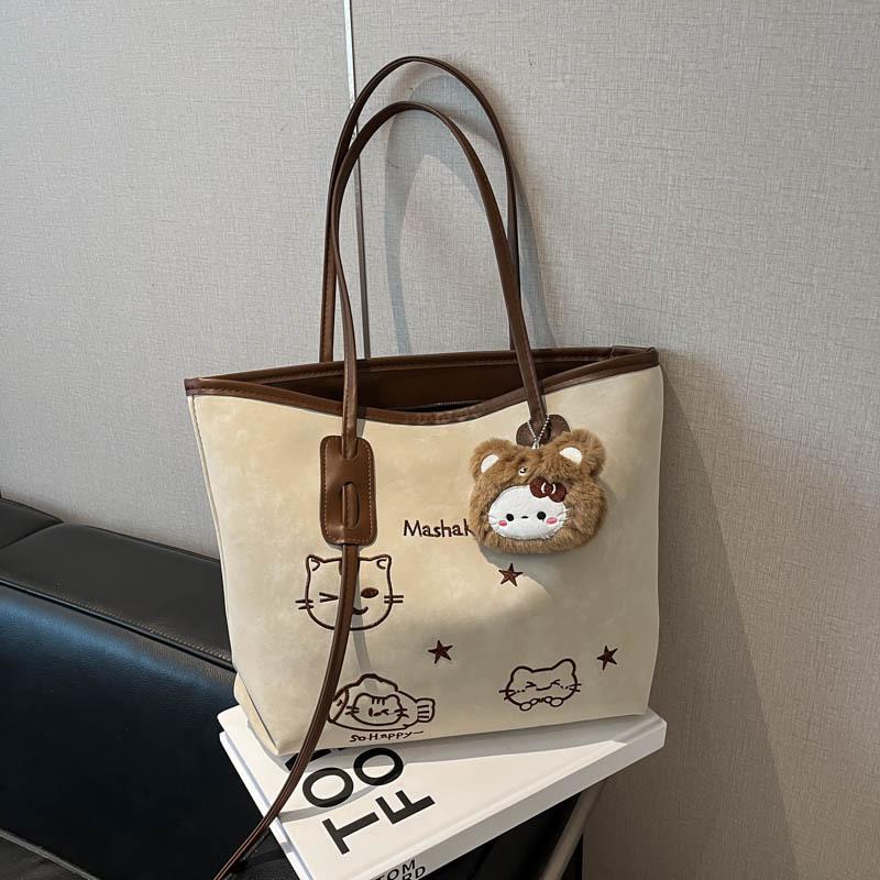 Große Kapazität Herbst und Winter Vielseitige Tasche Damen Neue High-End Lässige Umhängetasche Strukturierte Pendler-Tragetasche