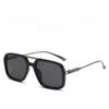 Retro Double Beam Square Glasses Men Outdoor Uv400 Sunblock For Driving And Sports