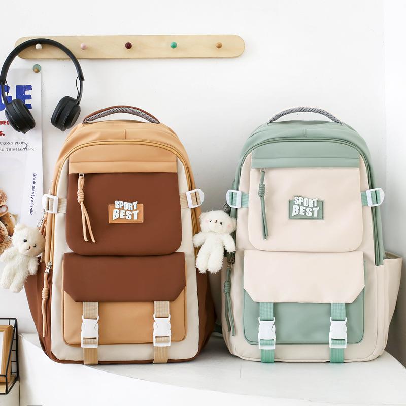 Schoolbag Female Campus Style Japanese Girls Junior High School High School Students Large Capacity Backpack Korean Version College Student
