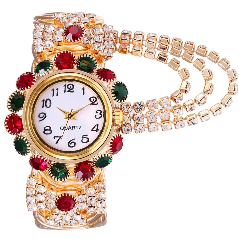 Luxury Rhinestone Women Watches Fashion Adjustable Bangle Ladies Quartz Wristwatch Reloj Mujer