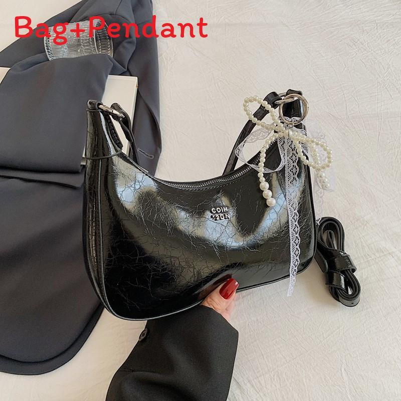 Urban Minimalist Pu Underarm Bag With Spliced Design For Daily Use